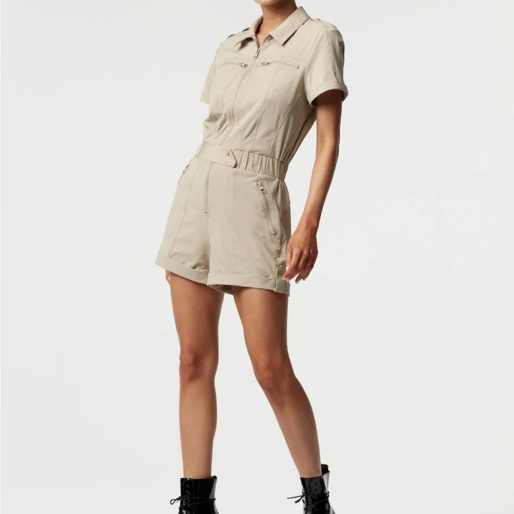 Blanc Noir Mastermind Safari Short Sleeve Romper